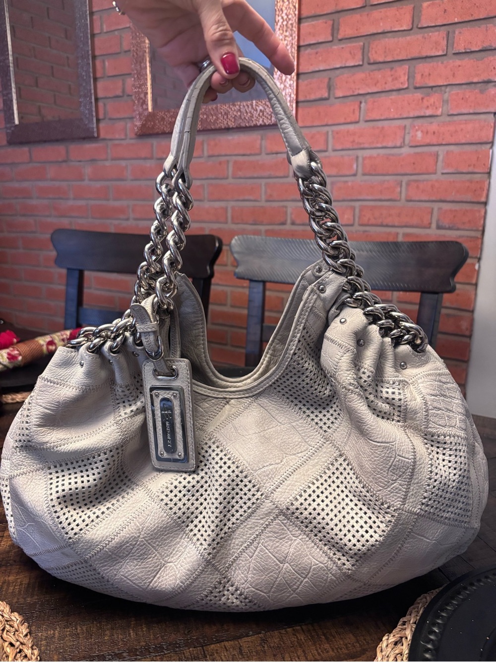 B. Makowsky Leather Hobo Shoulder Bag🥰